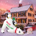 thumbnail image 2 of Nuevo árbol de Navidad de Papá Noel con oso polar, decoración inflable para el hogar, exterior, muñeco de nieve de Navidad, decoración para jardín, arco para fiesta, 2 of 5