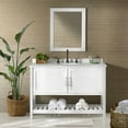thumbnail image 4 of Alaterre Furniture 48in Wood Bathroom Vanity with Soft-Close Doors, White, 4 of 12