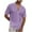 02-Purple, variant on Ecqkame Men's Casual Button Down Shirts Summer Turndown Collar Short Sleeve Beach Shirt Solid Color Vacation Shirts 02-Black S
