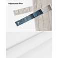 thumbnail image 6 of Tie Up Valance Curtain for Kitchen,Summer Beach Abstract Blue Wave Rod Pocket Short Curtains Adjustable Tie-Up Shade Valances,Seaside Gradient Water Ripple Window Treatment for Bathroom Living Room, 6 of 8