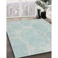 thumbnail image 2 of Ahgly Company Indoor Round Patterned Pale Blue Novelty Area Rugs, 3' Round, 2 of 6