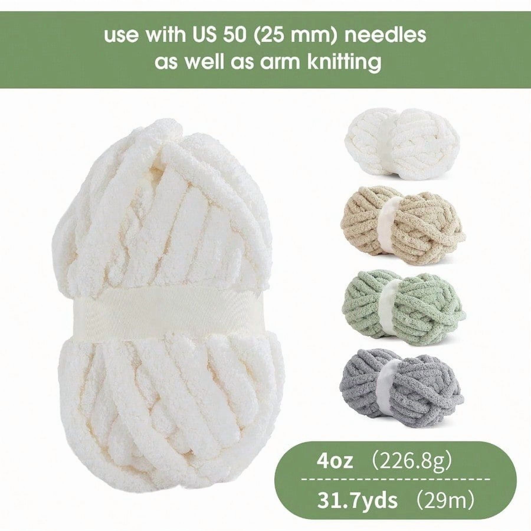 8 Pack Assorted Chunky Yarn for Crochetinger Bulky Large Soft Fluffy Yarn Plush Fuzzy Yarn Thick Chenille Yarn for Hand Knitting/Arm Knitting 27yds 8 oz Each Skein