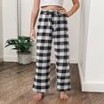 thumbnail image 2 of Boys Girls Christmas Pants Soft Plaid Pant, 2 of 9
