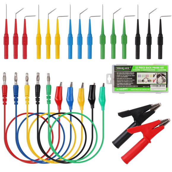 Kit de sonda trasera SWANLAKE de 22 piezas para conectores automotrices