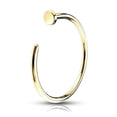 thumbnail image 3 of Nose Hoop 14k Gold Available in 20g and 18g, 3 of 3