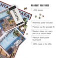 thumbnail image 5 of Lantern Press 1000 Piece Jigsaw Puzzle, Santa Barbara, California, Stern's Wharf, 5 of 5