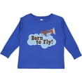 thumbnail image 3 of Inktastic Airplane Future Pilot Born to Fly Boys Long Sleeve Toddler T-Shirt, 3 of 5