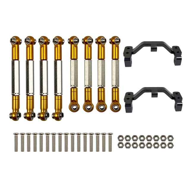 Tie Rod Base Tie Rod for WPL Car Vehicle Model Modification Set Replacement Golden
