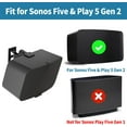 thumbnail image 2 of Heavy Duty Speaker Wall Mount for Sonos Five & Play 5 Gen 2 Speaker Mount - Tilt & Swivel Adjustable Speaker Mount for Sonos 5 Wall Mount, Black, 2 of 7