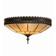 thumbnail image 4 of Meyda Tiffany 195578 Vincent Honeycomb 3 Light 15" Wide Semi-Flush Bowl Ceiling Fixture -, 4 of 7
