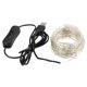 thumbnail image 3 of Luminaria LED de hadas con cable de cobre y control independiente, 10 metros con 100 luces, color blanco cálido, voltaje 5V, material: alambre plateado., 3 of 6