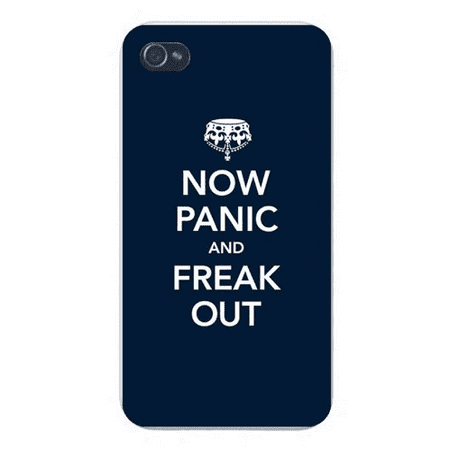 Apple Iphone Custom Case 5 / 5s White Plastic Snap on - Keep Calm Humor 