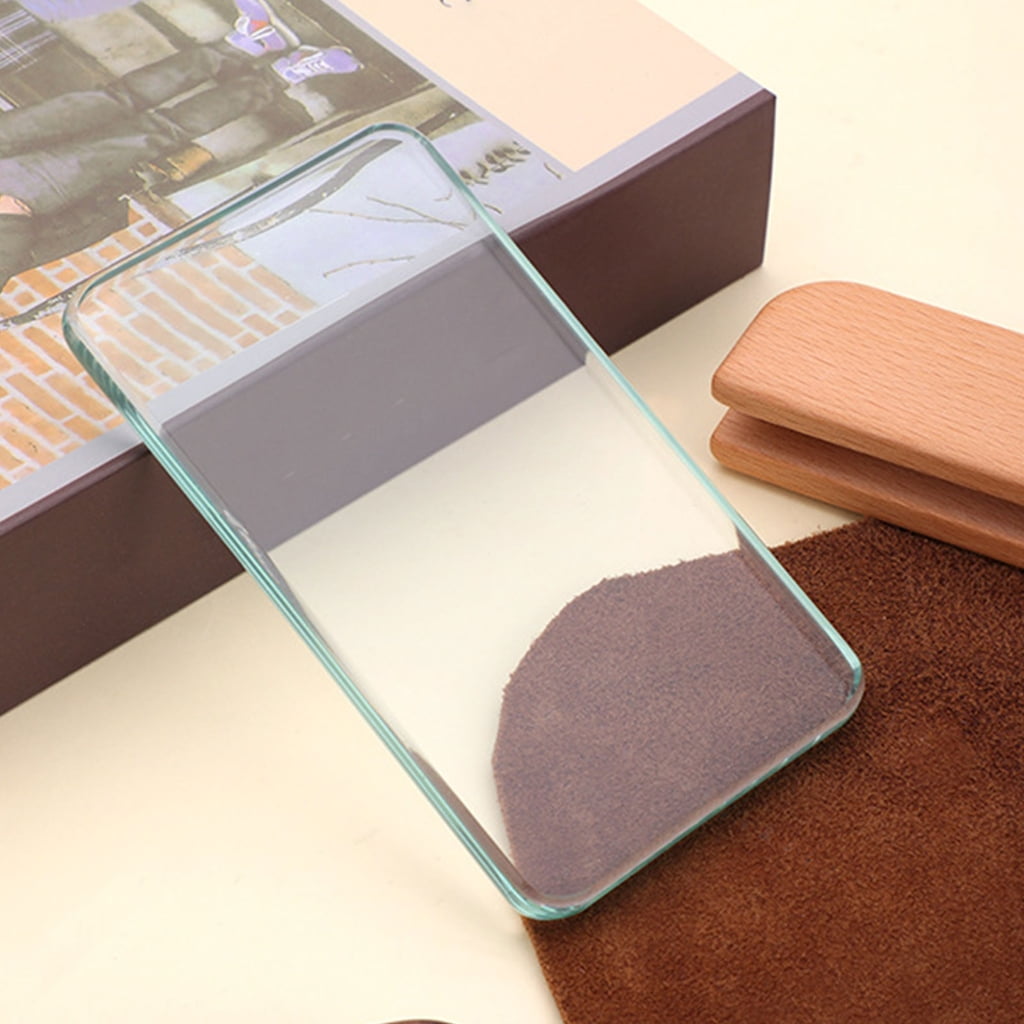 Tempered Glass Scraper Leathercraft Glass Slicker1eatherWorking Tool