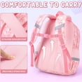 thumbnail image 5 of 3Pcs Cute Kawaii Backpack Set, Waterproof Backpack with Lunch Box & Pencil Case, Blue Dinosaur, 5 of 9