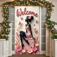 thumbnail image 3 of Floral Design Welcome Banner Butterfly Pattern Welcome Display Bee Green Leaf Welcome Backdrop for Home Decoration Garden Gathering Spring Event, 3 of 9