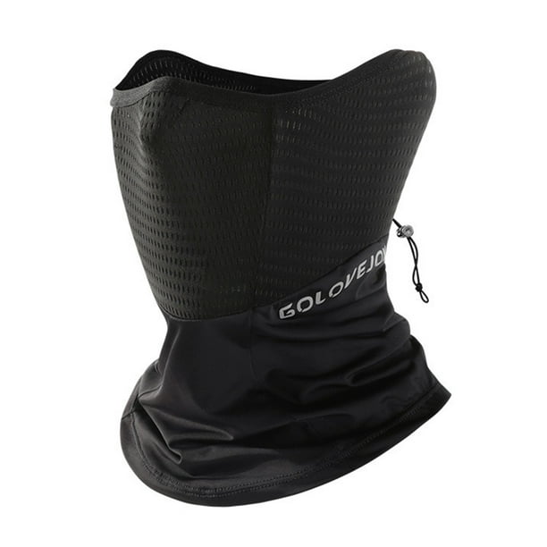 Máscara Ciclismo Seda Hielo Protección UV Bufanda Exterior para Mujeres Hombres Negro JShteea Accesorios para bicicletas