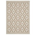 thumbnail image 3 of GlowSol 5'x7' Area Rugs Geometric Bordered Rug Farmhouse Floral Low Pile Non-Slip Rug Butterfly Pattern Rug for Living Room, Bedroom, Taupe, 3 of 8
