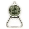 thumbnail image 1 of Christmas Tree Brown Elk Knit pattern Acero inoxidable Metal cerveza tapa sacacorchos, 1 of 3