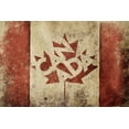 thumbnail image 2 of Grey, Jace 32x23 White Modern Wood Framed Museum Art Print Titled - Canada Leaf Flag, 2 of 4