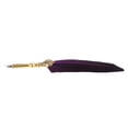 thumbnail image 4 of Pluma Pluma Exquisita Vintage Elegante Acero Inoxidable Escritura Suave Pluma Resistente Al DesgastePúrpura, 4 of 12