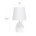 thumbnail image 4 of Simple Designs Sparkling White Unicorn Table Lamp, 4 of 9