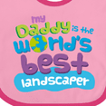 thumbnail image 4 of Inktastic Landscaper Daddy Boys or Girls Baby Bib, 4 of 4