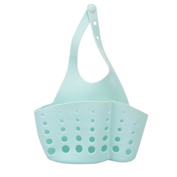Hanging Kitchen Sink Organizer Basket | Bathroom Storage Bag for Sponge and Washcloth | Pvc Drainable Caddy for Home Faucet | Under Sink Holder for Cleaning Tools