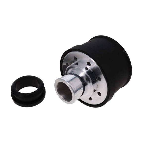 Universal Aluminum Breather Cap, Push-In Smooth - Black