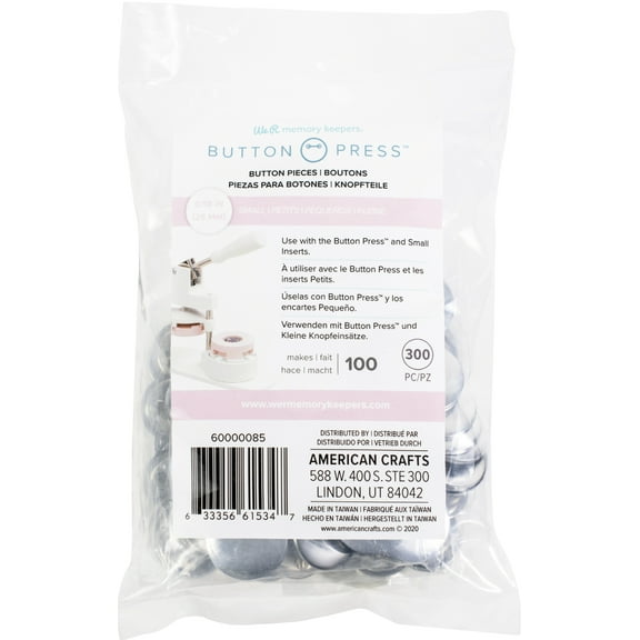 We R Button Press Bulk Refill Pack 100/Pkg-Small (25mm)