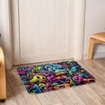 thumbnail image 6 of Graffiti Non-Slip Polyester Floor Rug Office Kitchen Mat, Machine Washable, 6 of 6
