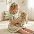 thumbnail image 4 of 11.8 Inch Floral Dress Bunny Plush Toy, Cute Rabbit Doll Soft Hugging Pillow, Stuffed Toys, Stuffed & Plush Animals Toys, Plush Dolls, for Kids and Adults Birthday Home Decor Gift, 4 of 6