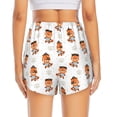 thumbnail image 2 of Lsque Cute Little Pirate Red Panda Printed Women's Running Shorts with Liner Pockets,Elastic Quick Dry Workout Athletic Gym Yoga Shorts,Womens High Waist Shorts-X-Large, 2 of 9