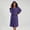 Purple_Women, variant on Purcolt Hooded Robe for Men and Women Comfort Warm Full Length Bathrobe with Belt and Two Pockets Soft Thermal Lounge Housecoat