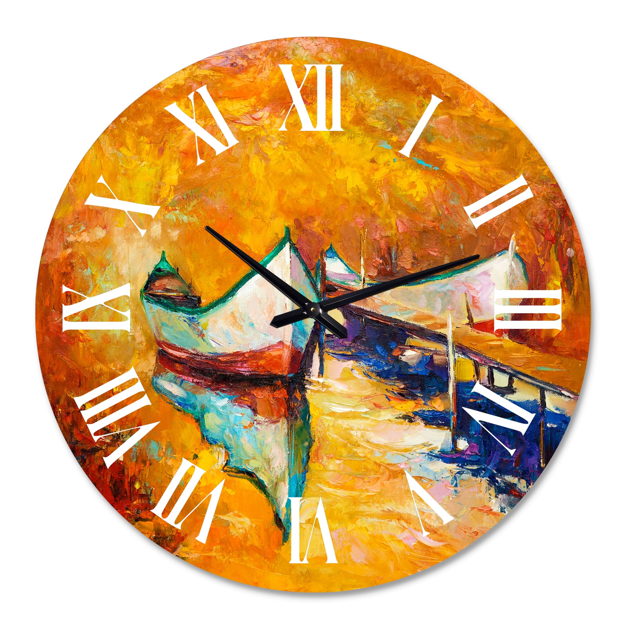 Designart 1 in Coastal Wall Clock