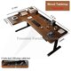 thumbnail image 1 of Escritorio de oficina grande de siete formas, mesa de escritorio eléctrica de altura ajustable para ordenador con pantalla LED, escritorio de juegos de movimiento para el hogar, 1 of 4