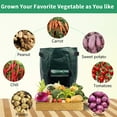 thumbnail image 2 of Xiao Hua Bolsas para cultivo de papas (5 galones, 8 unidades), bolsas para plantar papas, tomates, zanahorias y otras verduras, resistentes y gruesas, con ventana y asas (verde oscuro), 2 of 5