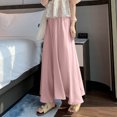 thumbnail image 2 of CQONEPT Womens Wide Leg Flowy Casual Pants Chiffon Comfortable Stretchy Pant Elastic Waist Breathable Fall Fashion Trousers, 2 of 6