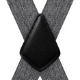 thumbnail image 2 of HL Mens Suspenders X-Back 2" Wide Adjustable Solid Straight Heavy Duty Clip Suspenders for Men, 2 of 7