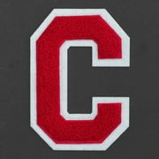Chenille Stitch Varsity Iron-On Patch by pc, 4-1/2", Red/White, TR-11648 (Letter C)