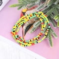 thumbnail image 3 of EeaseCA 2Pcs Bikini Chain Beach Chain Waist Chain Waist Beads Belly Beads Double-string Chain (Colorful), 3 of 7