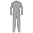 thumbnail image 5 of MSemis Men Suit 2 Pieces Formal Business Solid Tuxedos Blazer Trousers, 5 of 6