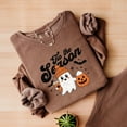 thumbnail image 3 of Tis The Season Ghost Retro - Women's Lightweight Garment Dyed Sweatshirt, 3 of 10