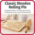 thumbnail image 2 of Goodcook 05717000817 Good Cook Classic Wood Rolling Pin, 1,23830, 2 of 3