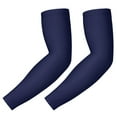 thumbnail image 2 of HDE Arm Compression Sleeves for Kids Youth Sports Basketball Shooting Navy Blue 2 Count - M, 2 of 5