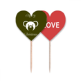 thumbnail image 1 of Palillos de Dientes Unbranded Oso Feliz Navidad Bandera Etiqueta de Amor Selección de Pastelitos, 1 of 4