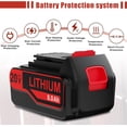 thumbnail image 4 of 8.0Ah 2Pack 20V LB2X4020 Lithium Battery and Charger Replacement for Black Decker 20V Lithium LB2X4020 LB2X4020-OPE LBXR20, 4 of 12