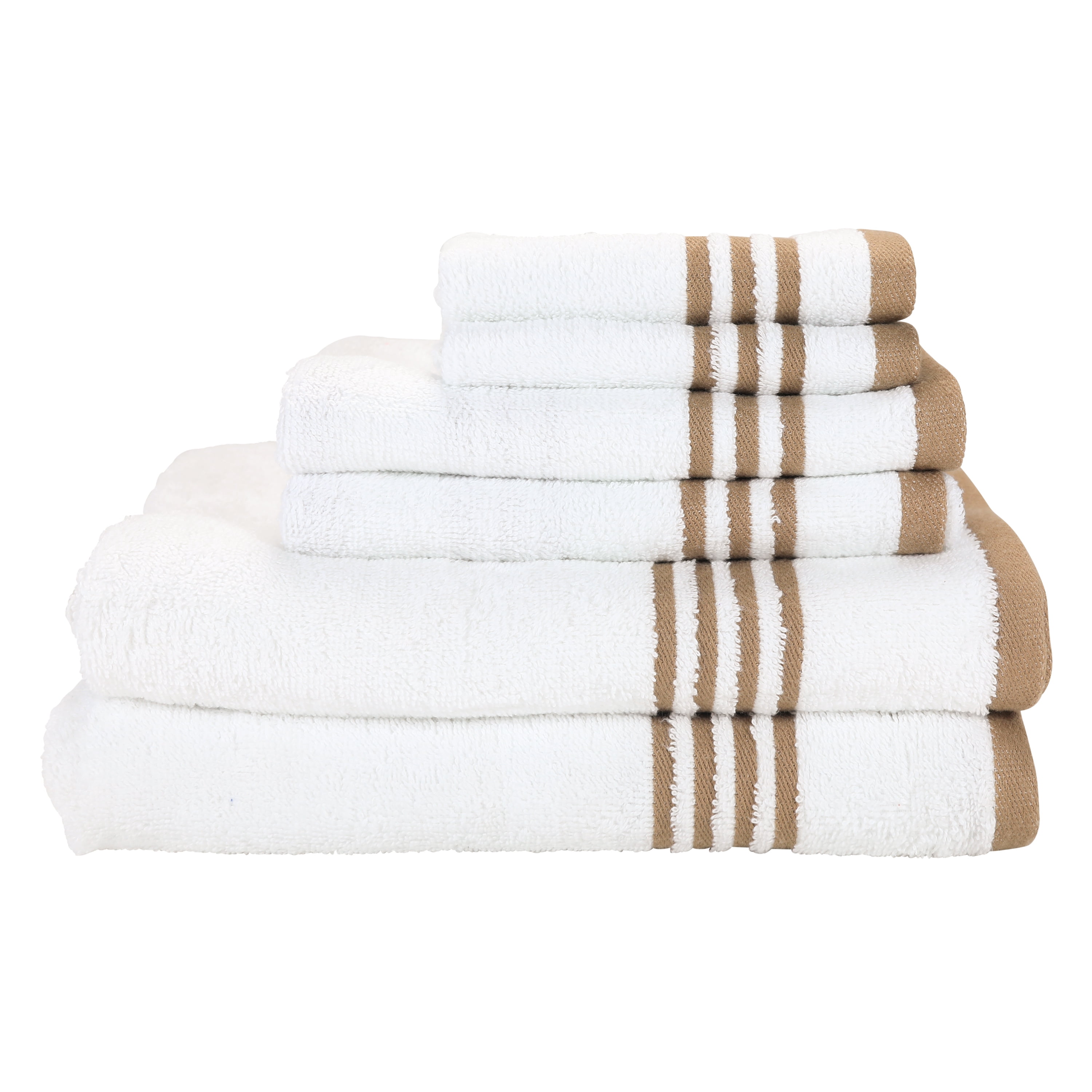 100% Pure Cotton Towels Bathroom 8 pcs Gift Set Bath Face Hand Soft Absorbent 