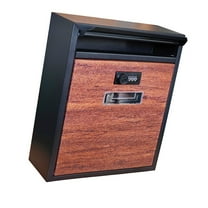 CoudarTitie Wall Mount Mailbox, Mail Box with Lock Iron Large Entrance Drop Box Post Box for