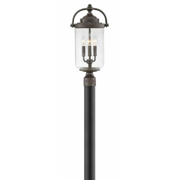 -3 Light Outdoor Large Post Top/Pier Lantern in Traditional Style-10 inches Wide By 20.75 inches High Bailey Street Home 81-Bel-3088270