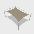 thumbnail image 2 of Covers & all Rectangle Waterproof Sun Shade Sail with 4mm Cable at Edges, Shade Max+ 12 oz Polyester Resistant to Water & UV-Rays, Ideal for Indoor and Outdoor Use (10' x 20', Beige), 2 of 3